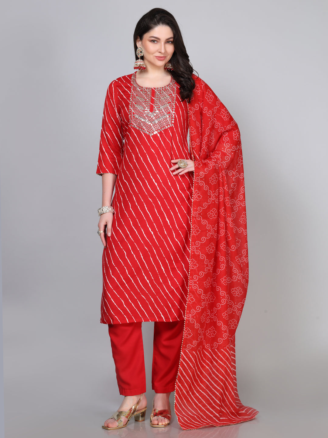 Laxis Women Kurti Set With Dupatta