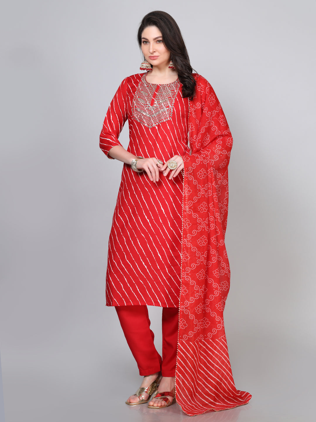 Laxis Women Kurti Set With Dupatta