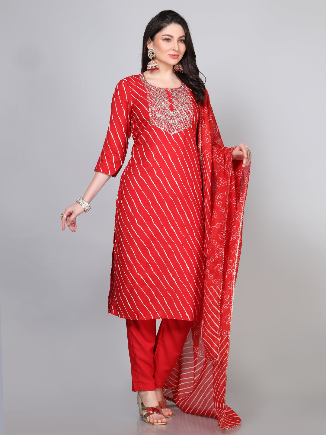 Laxis Women Kurti Set With Dupatta