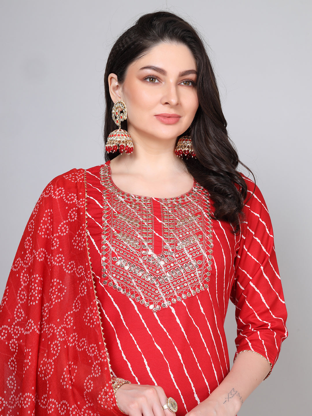 Laxis Women Kurti Set With Dupatta