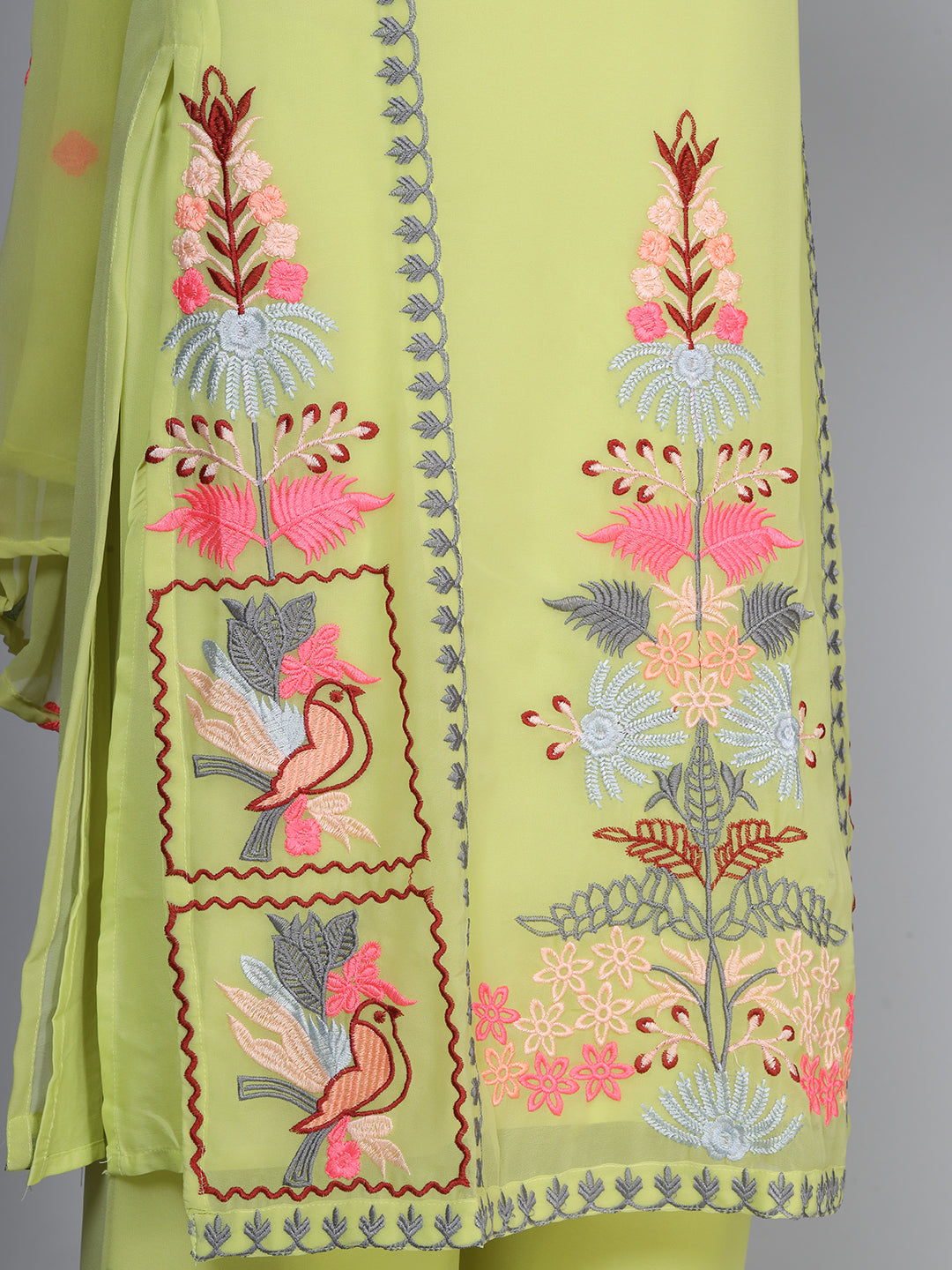 Laxis Printed Kurta Palazzo Set with Dupatta Set