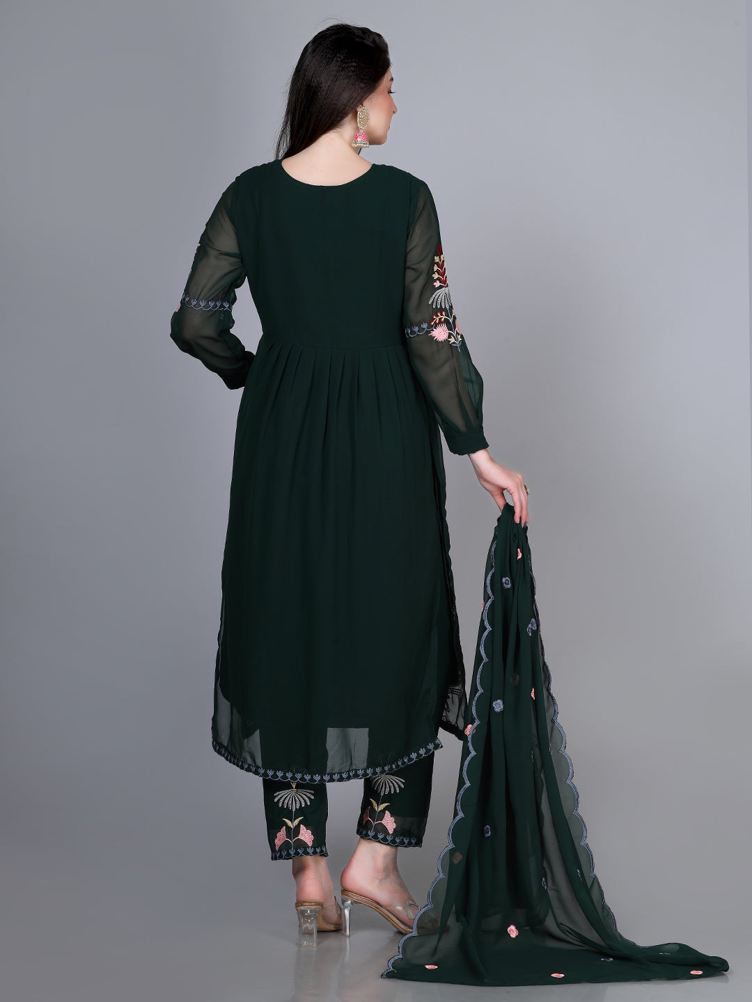 Laxis Printed Kurta Palazzo Set with Dupatta Set