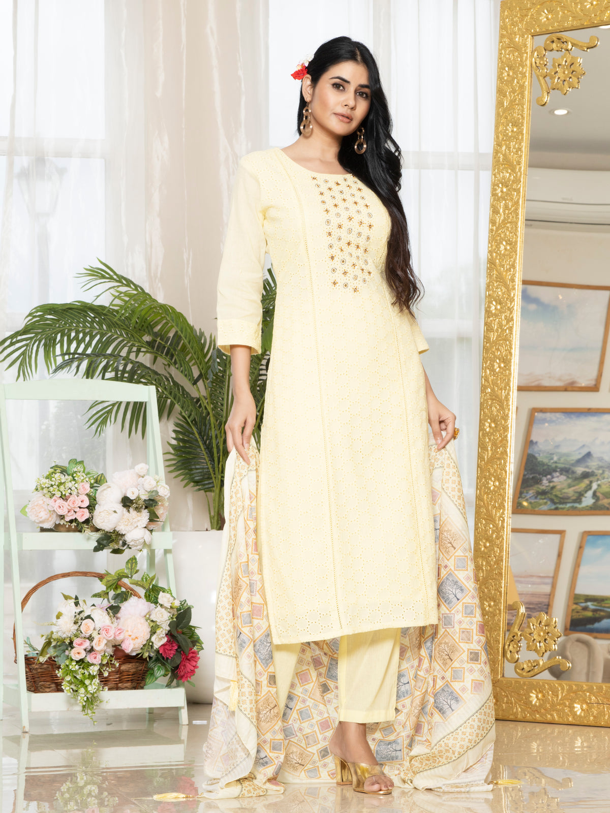 Laxis Cotton Shifli Salwar Suit