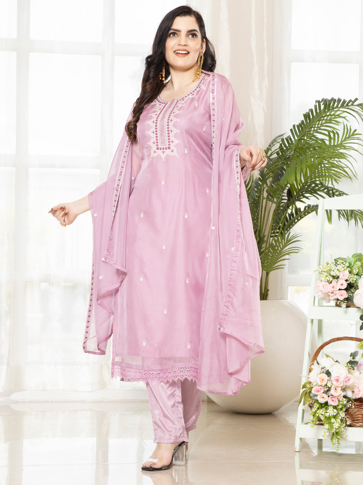 Laxis Gajari Organza Salwar Suit