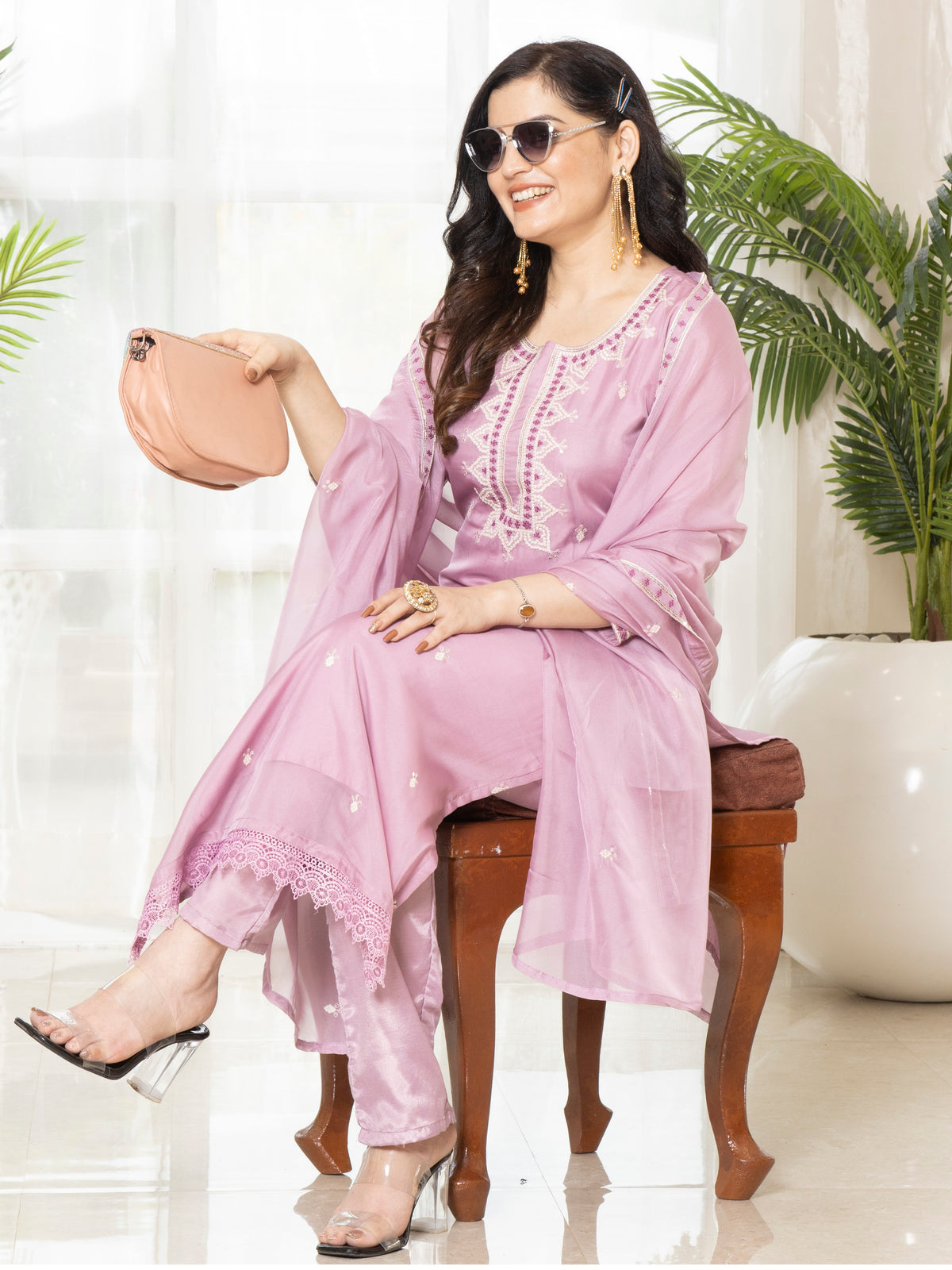 Laxis Gajari Organza Salwar Suit